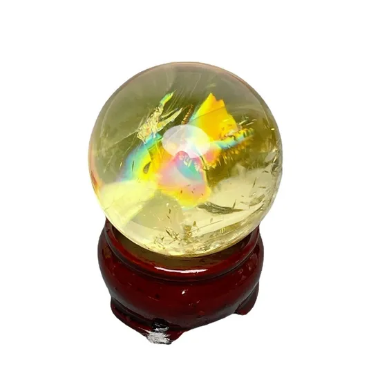 Boules décorées de cristal de sphère de quartz fantôme naturel rare